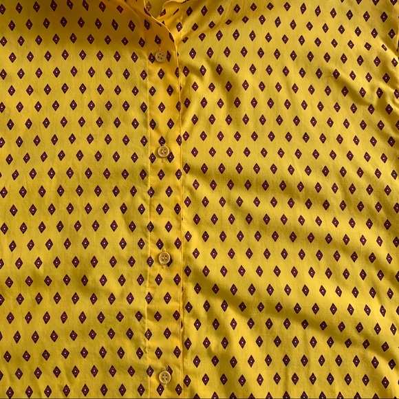 Mark Stuart Yellow Long Sleeve Button Down 13/14 Y - Picture 4 of 10